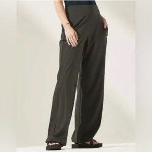 Athleta Cosmic Pant - Women’s L - Arber Olive Green - wide leg